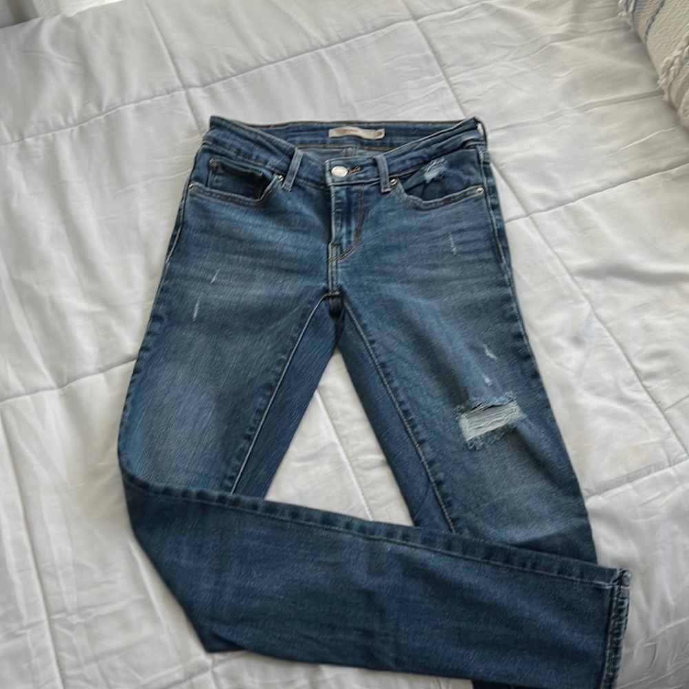 LEVIS 711 Skinny Jeans (medium wash)
